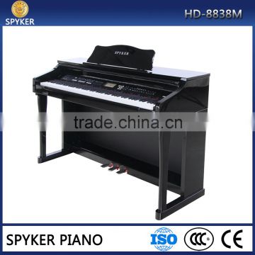 HUANGMA/SPYKER HD-8838M fashion digital upright piano China with 88 keys