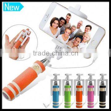 Foldable Small With Wire Monopod Selfie Stick