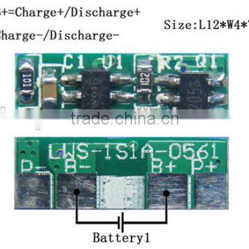 li-ion battery 3.7v 1a bms/pcm/pcb