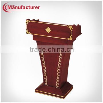 I-008 high quanlity churches/school/public speech decorative rostrum table/wood church pulpit/lectern rostrum