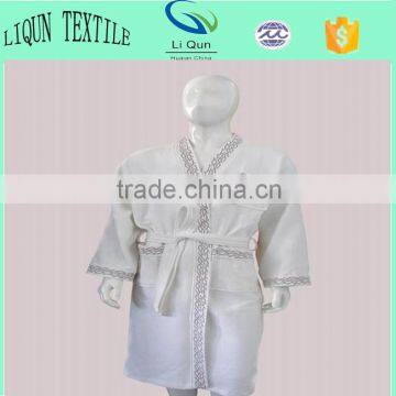 Waffle Bathrobe 100% Cotton With unique Embroidery Robe Hotel Bathrobe