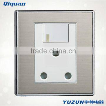 Stainless steel 16A socket with switch