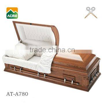 trade assurance supplier reasonable price american style solid wood caskets