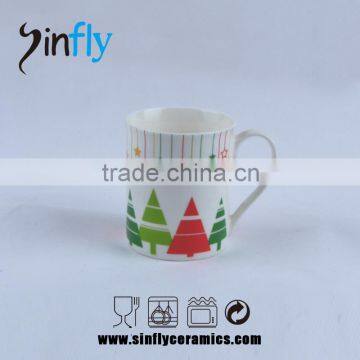 Advertising White Ceramic Coffee Cup for Christmas
