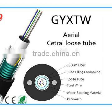 Optional 2-12 core Unitube Light-armored GYXTW outdoor Fiber Optic Cable