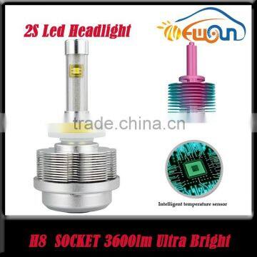 Hot sale H8 H9 H11 with ETI latest flip chip 2S LED headlight Bulb