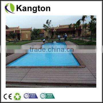 hot swim pool wpc decking