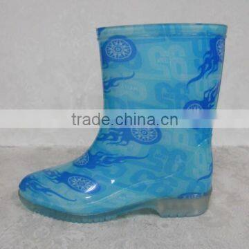 (CH-2973) pvc transparent rain boots for kids