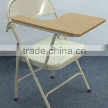 Folding chair with writing board