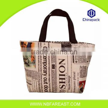 Designer most popular Durable flower large shopping bag with zipper