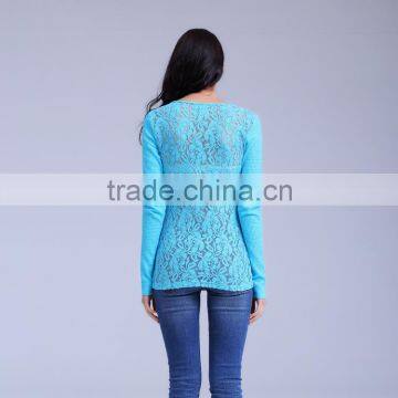Women's Knitted Waffle T-shirt With Embroidery and Crystal photo-6