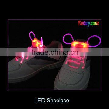 pink colour led glow shoelace