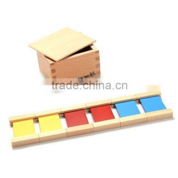 Premium wooden montessori educational material for color tablets(1st box)