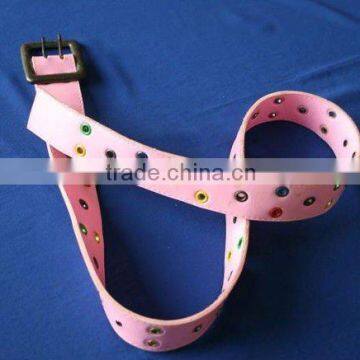 Girls Fahion Pink Belts with Steel Buckle