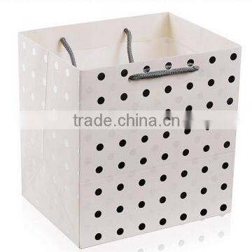 manufacture matt lamination white black wholesale paper bag