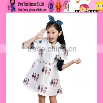 2016 Baby Flower Butterfly Ready Made Kids Dress Original Selling Summer New Design Kids Dress photo-4
