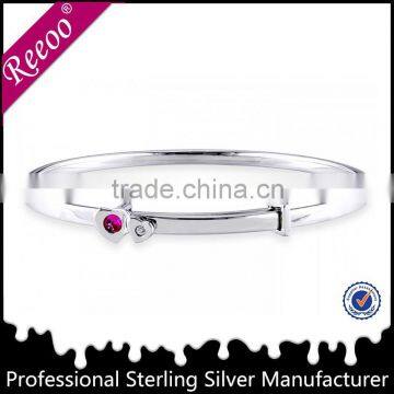 Latest 925 Silver Adjustable Bangle clasp European Style Charm Bracelet