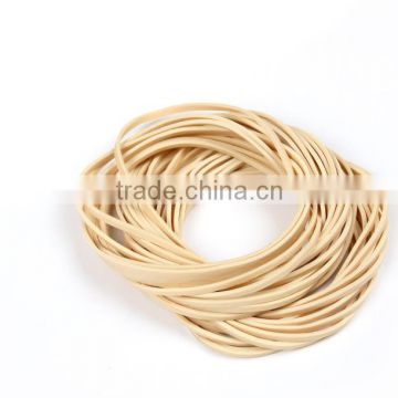 Wholesale Soft Stretch Durable Silicone Rubber Band, Elastic Hair Latex Rubber Band Biege Color