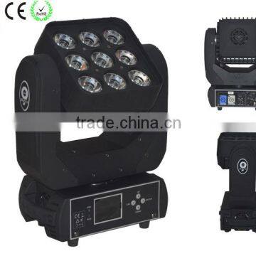 led light 9 x 12w 4in1 RGBW led moving head light for sale