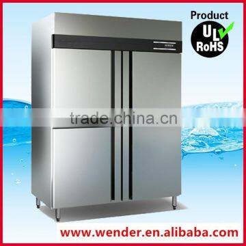 1000L 3 doors ventical 304 stainless steel restaurant kitchen freezer