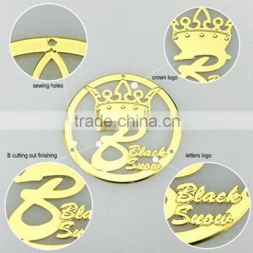 Women Long Design Cotton Floral Kaftan Abaya With Metal Gold 3d Logo photo-2