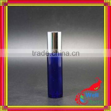 custom glass roll on bottle 10ml glass perfume bottle with roller ball with blue glass roll on bottle