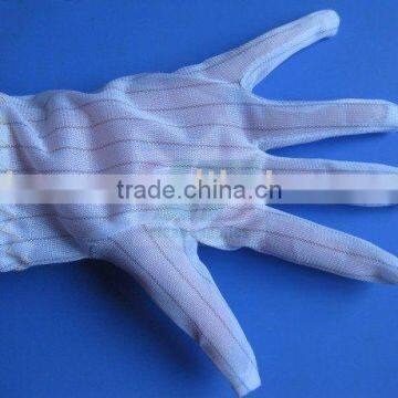 Polyester knitted gloves