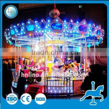 Christmas cheap single fiberglass carousel horse music box!China Suppliers carousel rides for sale