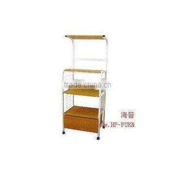 Metal and Wood Cabinet (display Shelf, Metal Rack) HP-9-077