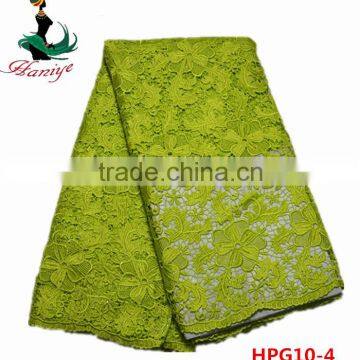 Haniye 2016/HPG10 Wholesale African High Quality Guipure Water Soluble Lace Fabric,Beaterful Flower Stones Lace Fabric photo-2