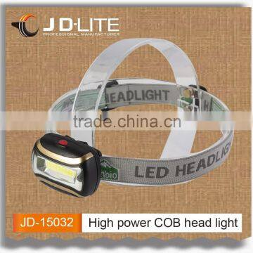 COB high power led headlamp with bright led lamp use for outdoor activities