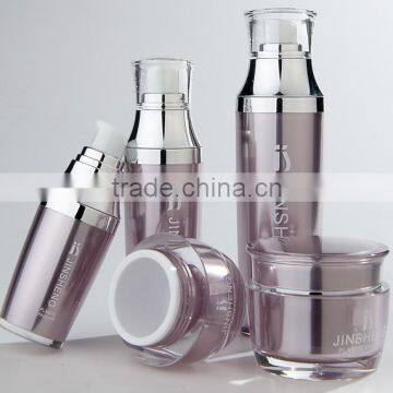 Waist bottle-neck plastic bottle, acrylic cosmetic lotion bottles for personal care