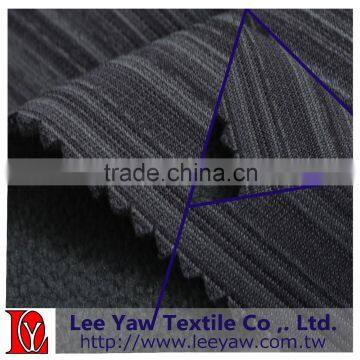 100% polyester bar cord pique fleece fabric with anti-pilling