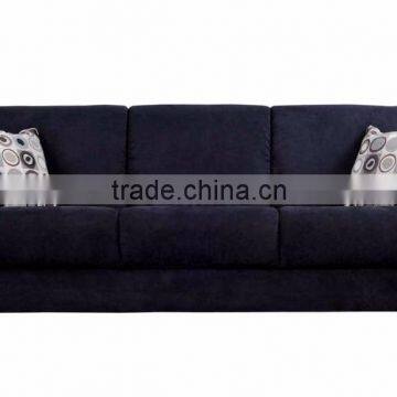 Modern mazarine fabric sofa wooden frame lobby sofa design