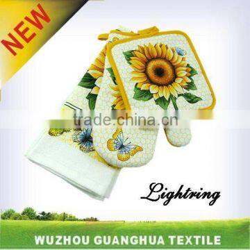 printed cotton kitchen textile