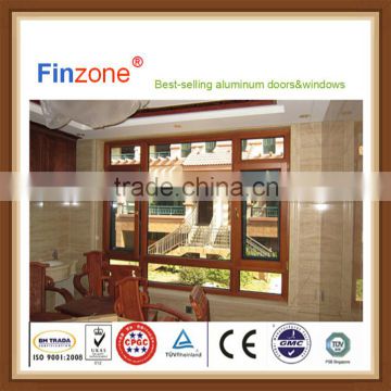 Popular professional single opening wooden aluminum window