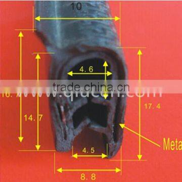 Seal Strip For Auto Window Door / Flame Retardant Viton Strip Seal / U-shaped Edge Trim Protective Seal