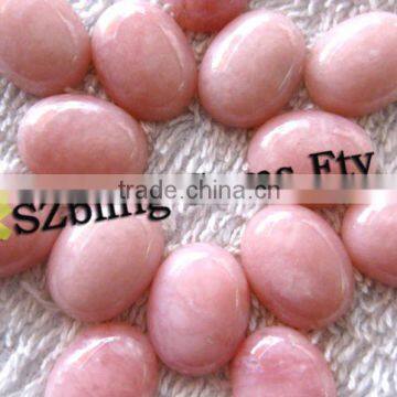 Lowest price natural gemstone pink opal oval cabochon for jewelry