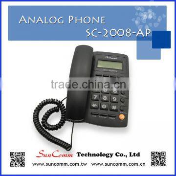 SC-2008-AP Landline Analog Caller ID Phone with Hands-free dialing and speaking function