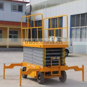 8m hydraulic four wheels mobile scissor lifts