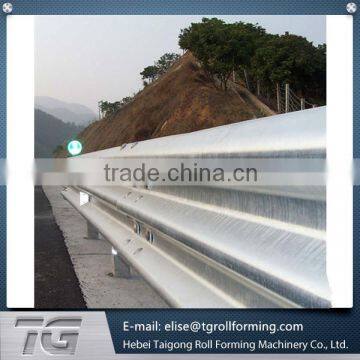 Highway guardrail and a roof panel roll forming making machine