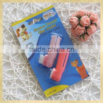 Hot Pet Cleaning Brush Pet Plastic Toothbrush