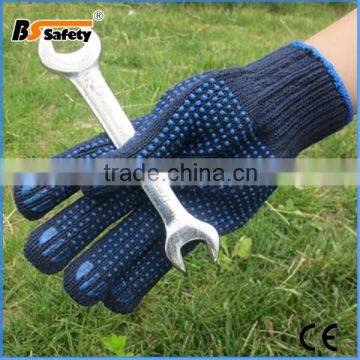 BSSAFETY 2015 Wholesale Cotton Knitted Pvc Garden Work Glove photo-4