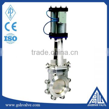 pneumatic flange type knife gate valve