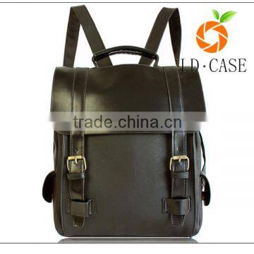 Wholesale Price Custom Vintage Men's Genuine Leather Backpack photo-5