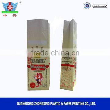 Biodegradable Block Bottom White Paper Table Salt Packaging Bags photo-4