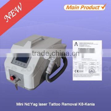 K8 Super Fast Color Touch Screen Customized 6HZ Q-Switch nd yag laser for Tattoo Removal