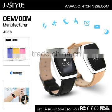 J-style Wearable Band Smart Bluetooth Fitness Tracker With Real -Leather Band Optional photo-6