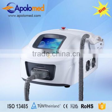 Beautician use mini IPL SHR hair removal skin rejuvenation beauty machine