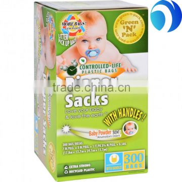 Disposable Plastic Thin bags Customized Colors Baby Nappy Sack